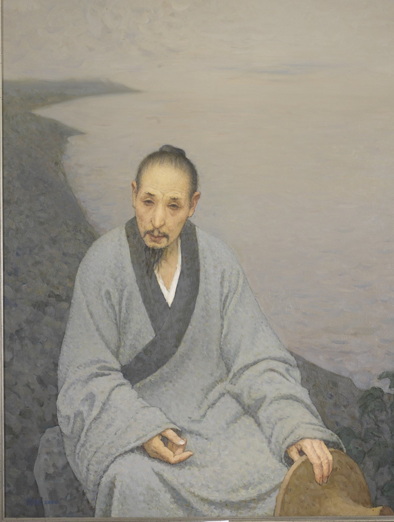 <h2>八大山人</h2><p>作者：靳尚谊（1934-）</p><p>创作年代：2006年</p><p>规格：132cm×100.5cm</p><p>品类：油画</p>